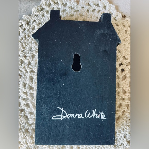 *Town House Blocks Welcome Primitive Shelf Sitter - Picture 6 of 12